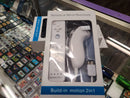Build-in motion 2 in 1 Wii Remote & Wired Nunchuck [White] - Destination Retro