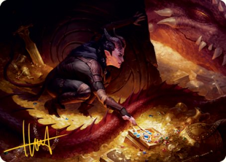 Hoard Robber Art Card (Gold-Stamped Signature) [Dungeons & Dragons: Adventures in the Forgotten Realms Art Series] - Destination Retro