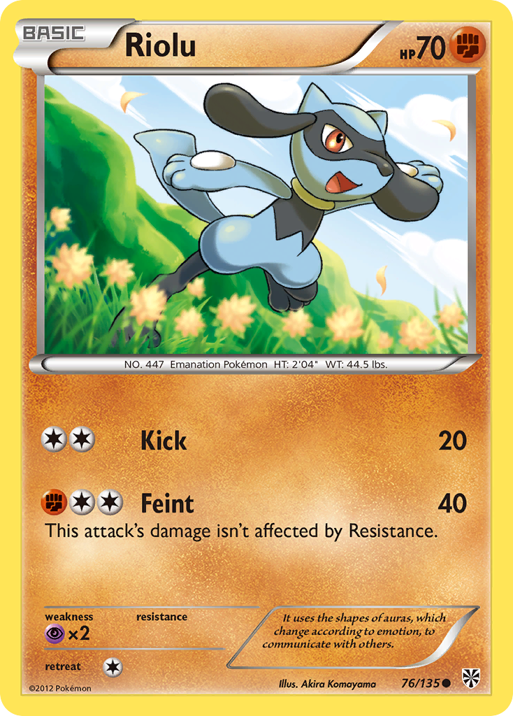 Riolu (76/135) [Black & White: Plasma Storm] - Destination Retro