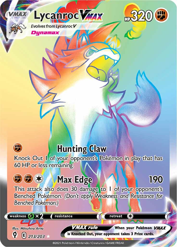 Lycanroc VMAX (213/203) [Sword & Shield: Evolving Skies] - Destination Retro