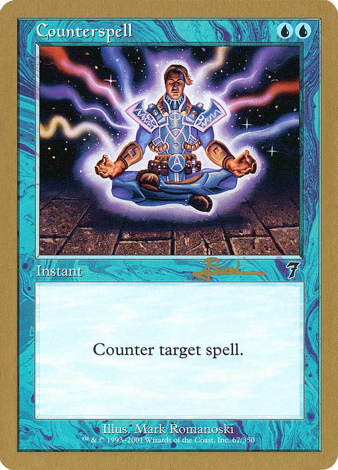 Counterspell (Antoine Ruel) (7ED) [World Championship Decks 2001] - Destination Retro