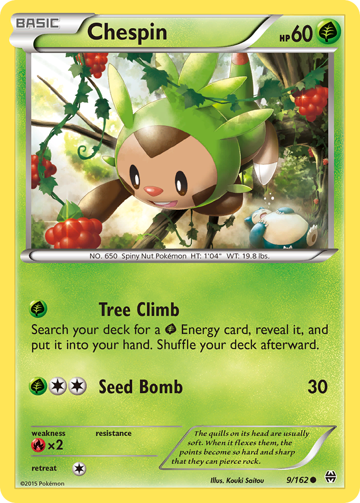 Chespin (9/162) [XY: BREAKthrough] - Destination Retro