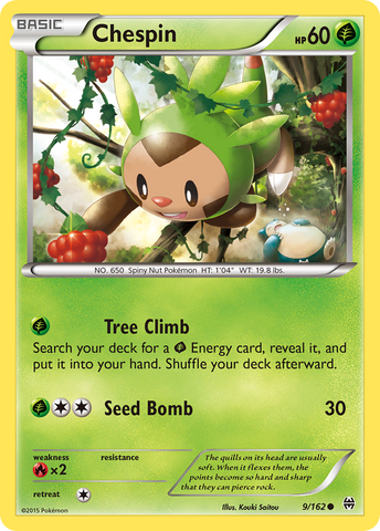 Chespin (9/162) [XY: BREAKthrough] - Destination Retro