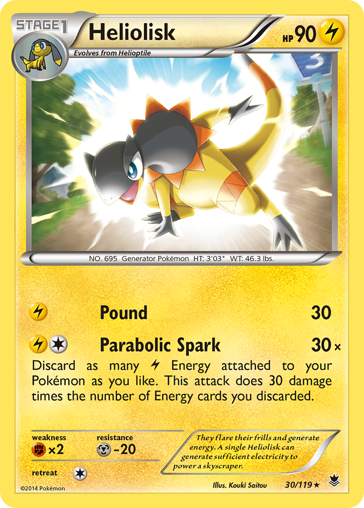 Heliolisk (30/119) [XY: Phantom Forces] - Destination Retro