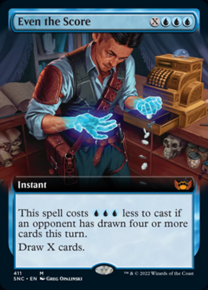 Even the Score (Extended Art) [Streets of New Capenna] - Destination Retro