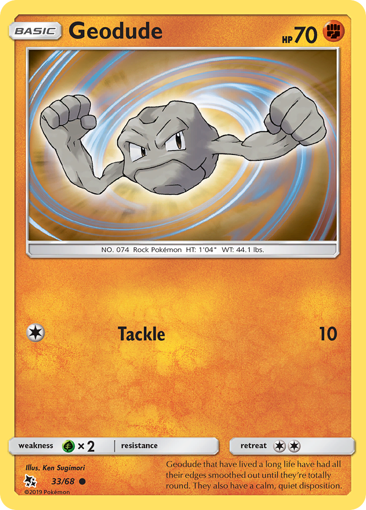 Geodude (33/68) [Sun & Moon: Hidden Fates] - Destination Retro