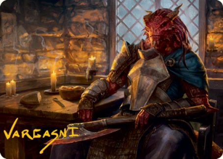 Jaded Sell-Sword Art Card (Gold-Stamped Signature) [Dungeons & Dragons: Adventures in the Forgotten Realms Art Series] - Destination Retro
