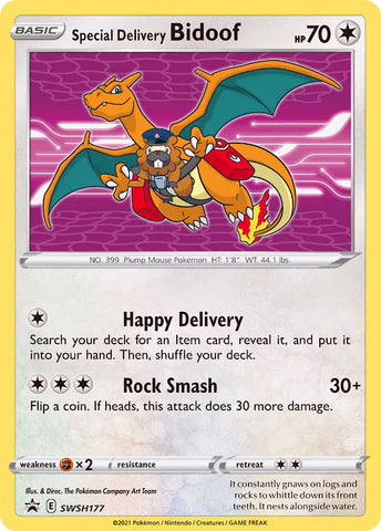 Special Delivery Bidoof (SWSH177) [Sword & Shield: Black Star Promos] - Destination Retro