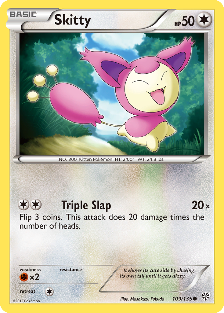 Skitty (109/135) [Black & White: Plasma Storm] - Destination Retro
