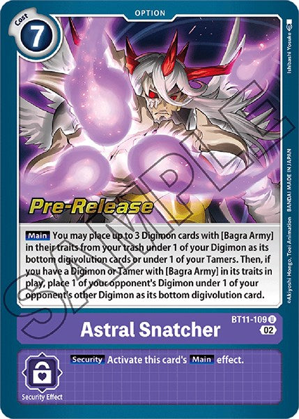 Astral Snatcher [BT11-109] [Dimensional Phase Pre-Release Promos] - Destination Retro