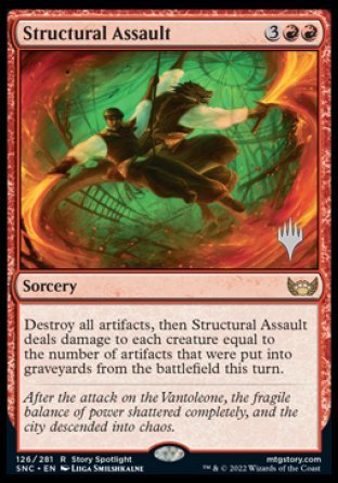 Structural Assault (Promo Pack) [Streets of New Capenna Promos] - Destination Retro