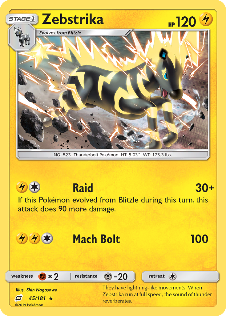 Zebstrika (45/181) [Sun & Moon: Team Up] - Destination Retro