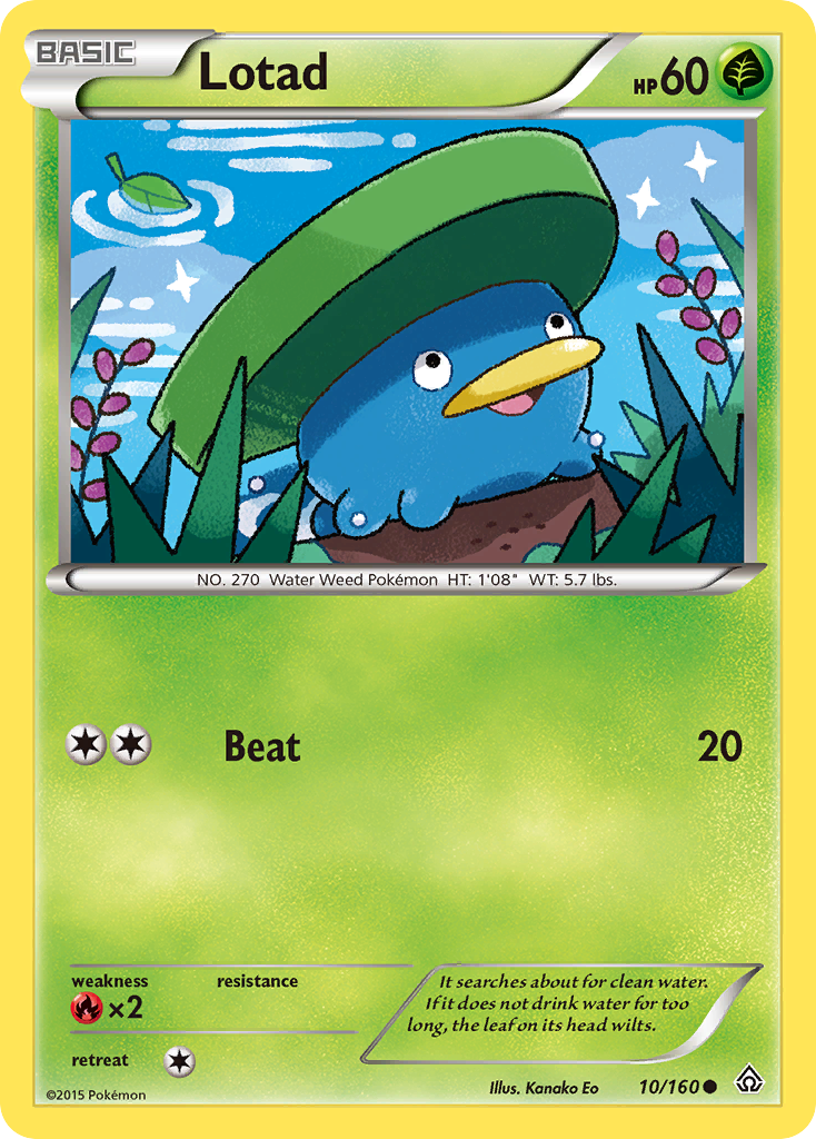 Lotad (10/160) [XY: Primal Clash] - Destination Retro