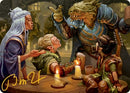 You Meet in a Tavern Art Card (Gold-Stamped Signature) [Dungeons & Dragons: Adventures in the Forgotten Realms Art Series] - Destination Retro