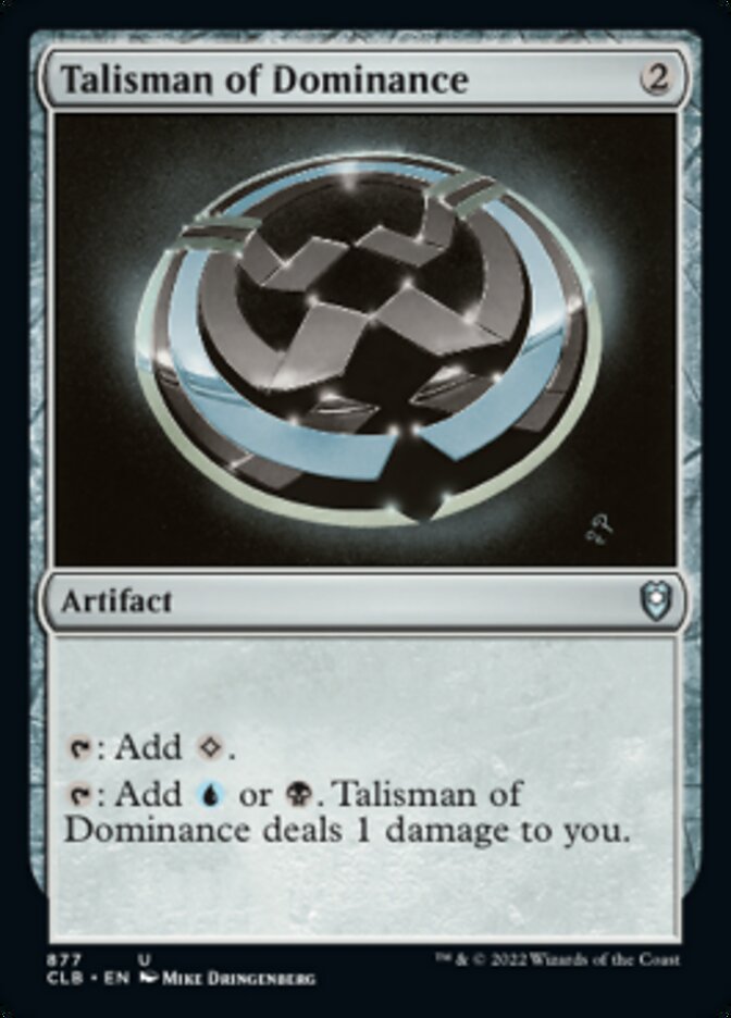 Talisman of Dominance [Commander Legends: Battle for Baldur's Gate] - Destination Retro
