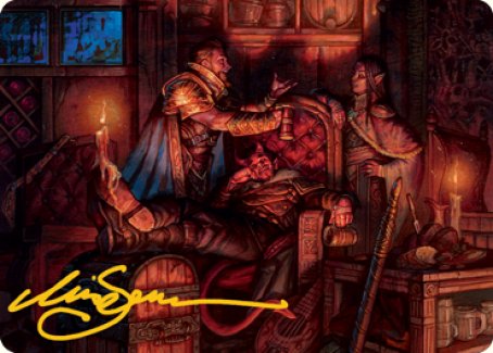 Long Rest Art Card (Gold-Stamped Signature) [Dungeons & Dragons: Adventures in the Forgotten Realms Art Series] - Destination Retro