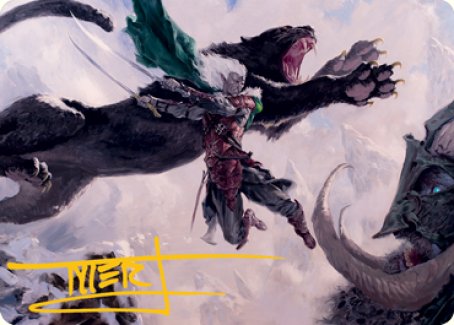 Drizzt Do'Urden Art Card (Gold-Stamped Signature) [Dungeons & Dragons: Adventures in the Forgotten Realms Art Series] - Destination Retro
