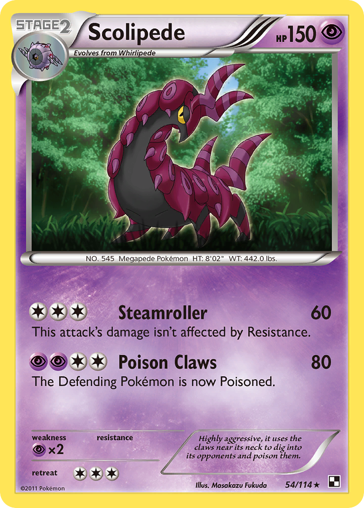 Scolipede (54/114) [Black & White: Base Set] - Destination Retro