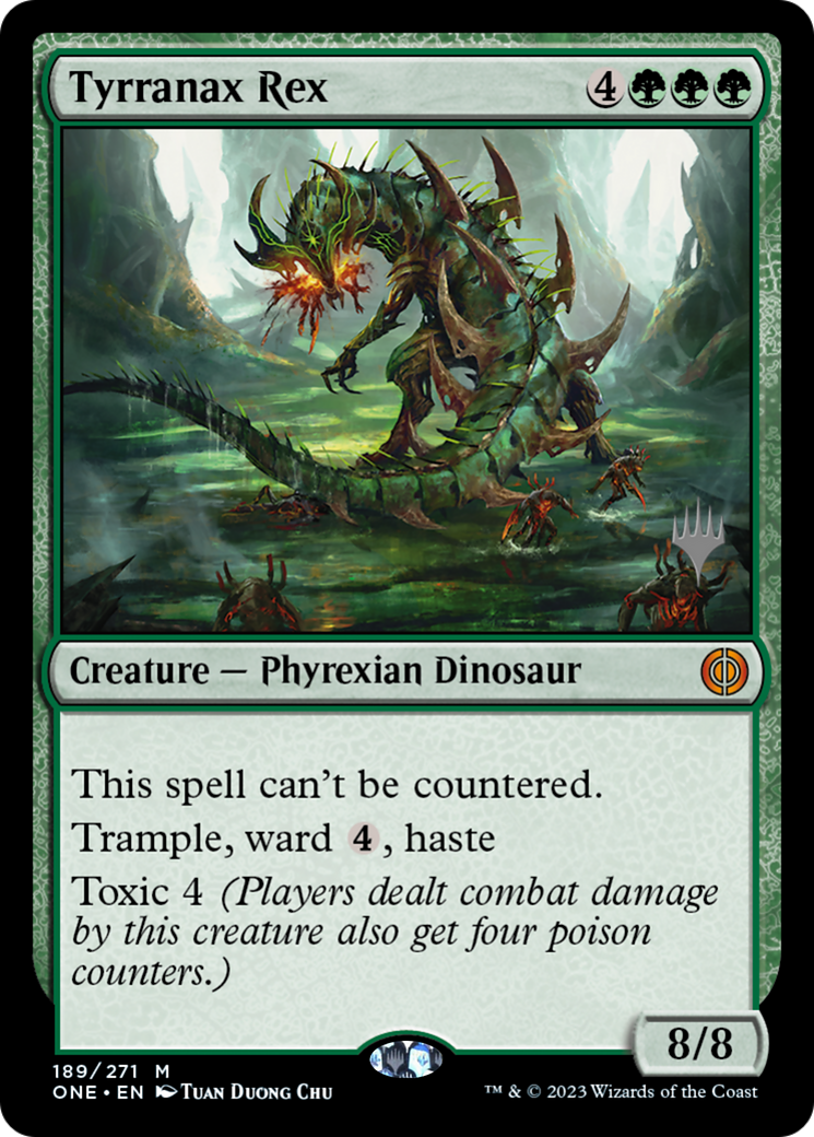 Tyrranax Rex (Promo Pack) [Phyrexia: All Will Be One Promos] - Destination Retro