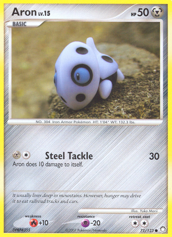 Aron (71/123) [Diamond & Pearl: Mysterious Treasures] - Destination Retro
