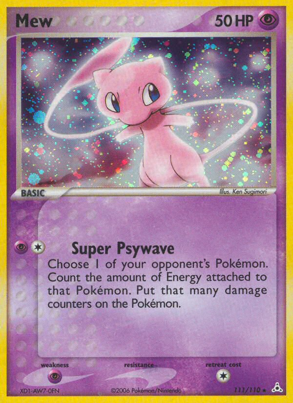 Mew (111/110) [EX: Holon Phantoms] - Destination Retro