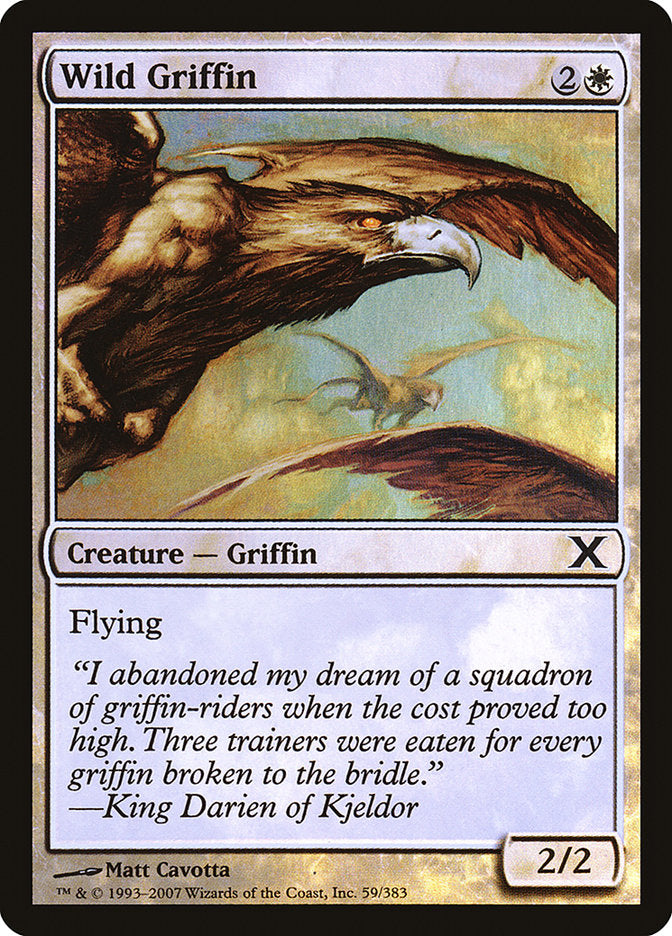 Wild Griffin (Premium Foil) [Tenth Edition] - Destination Retro