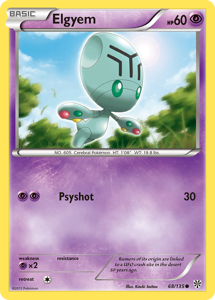 Elgyem (68/135) [Black & White: Plasma Storm] - Destination Retro