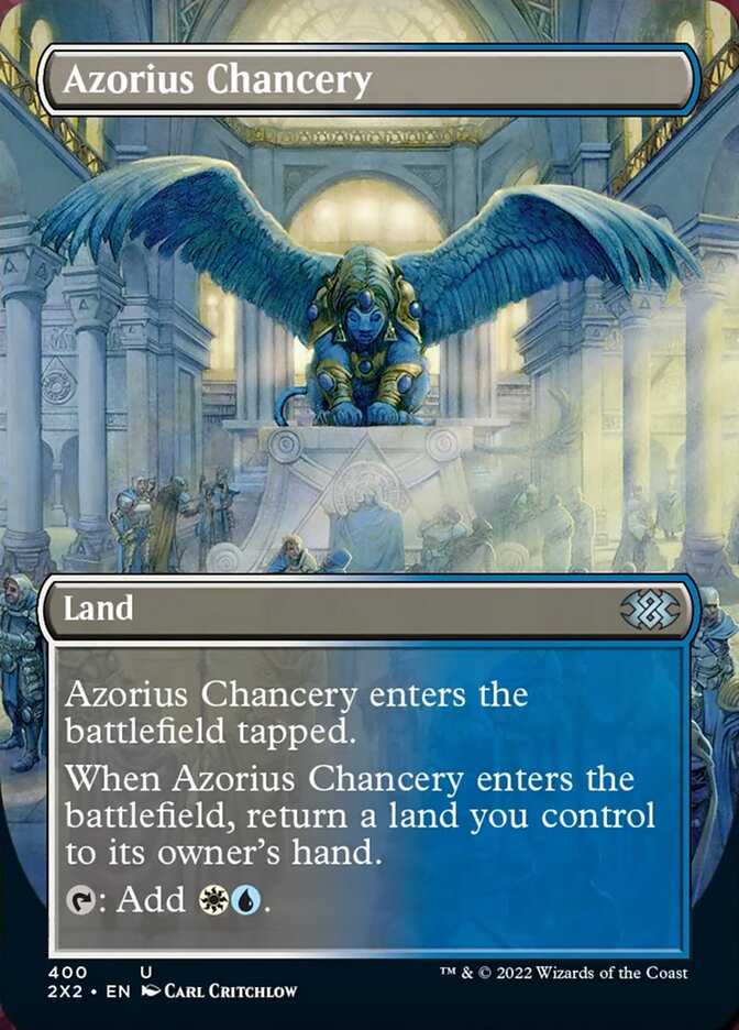 Azorius Chancery (Borderless Alternate Art) [Double Masters 2022] - Destination Retro