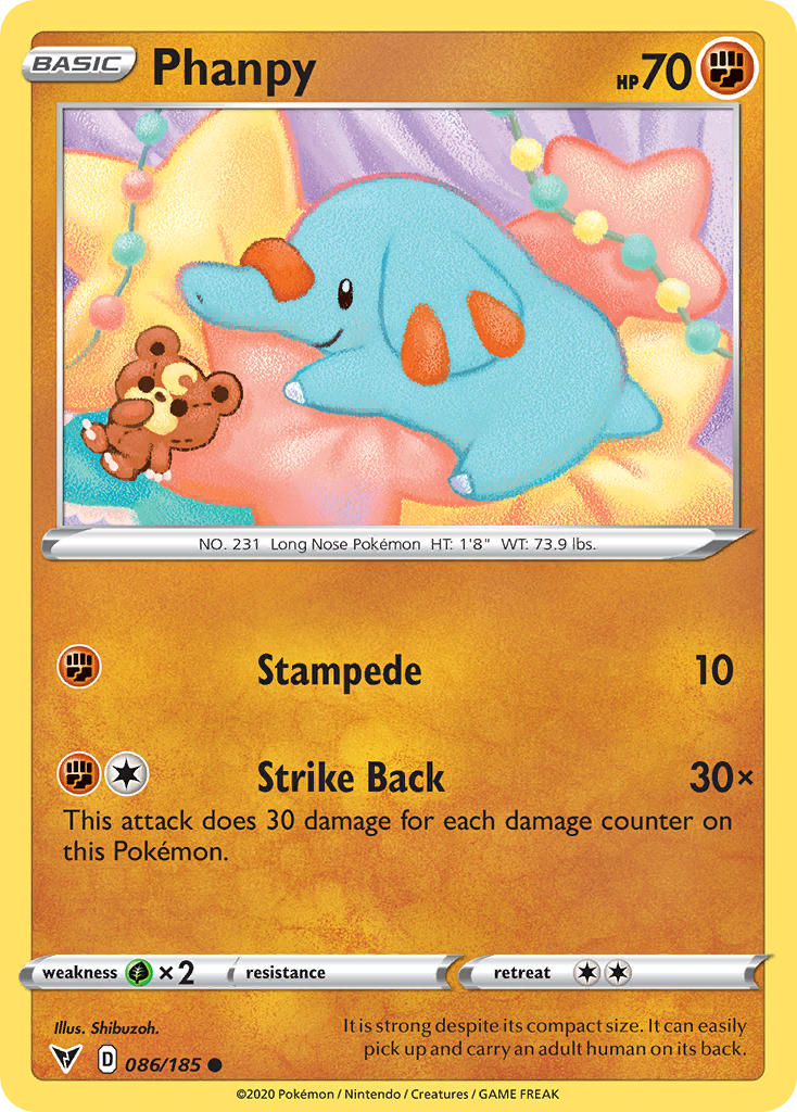 Phanpy (86) [Sword & Shield: Vivid Voltage] - Destination Retro