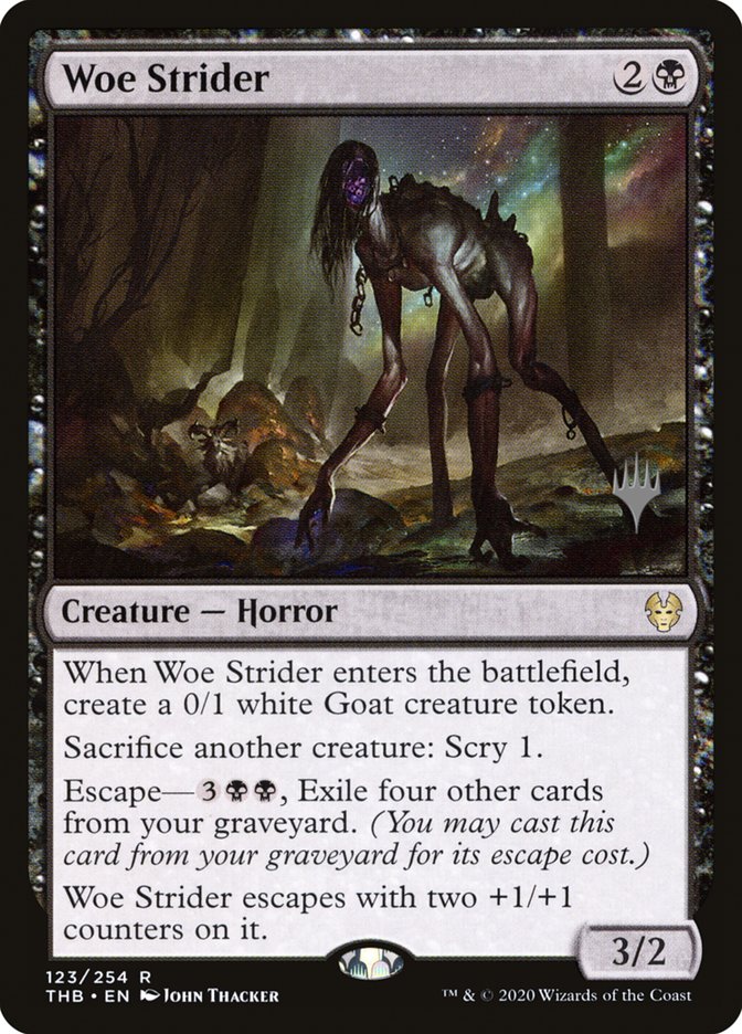 Woe Strider (Promo Pack) [Theros Beyond Death Promos] - Destination Retro