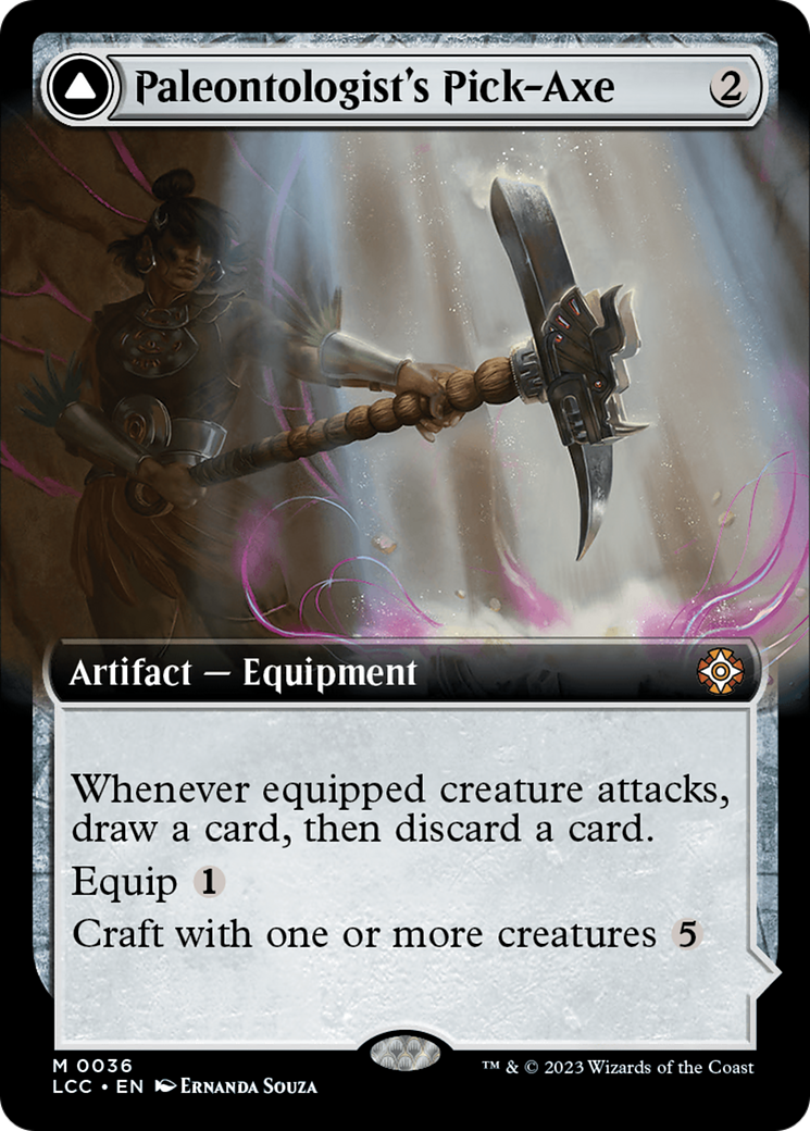 Paleontologist's Pick-Axe (Extended Art) [The Lost Caverns of Ixalan Commander] - Destination Retro
