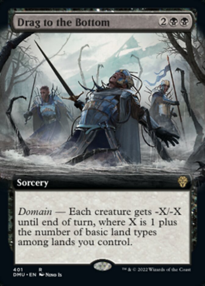 Drag to the Bottom (Extended Art) [Dominaria United] - Destination Retro