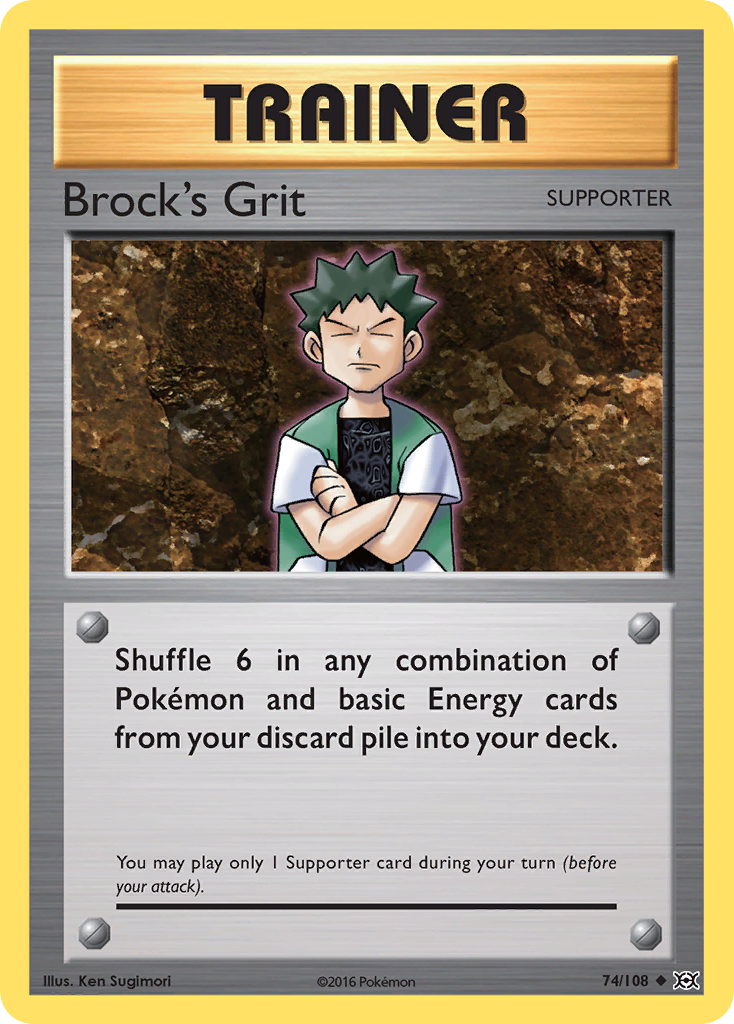 Brock's Grit (74/108) [XY: Evolutions] - Destination Retro