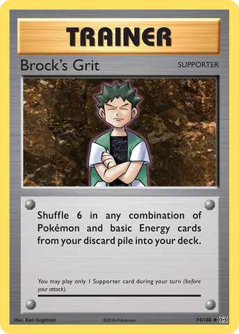 Brock's Grit (74/108) [XY: Evolutions] - Destination Retro