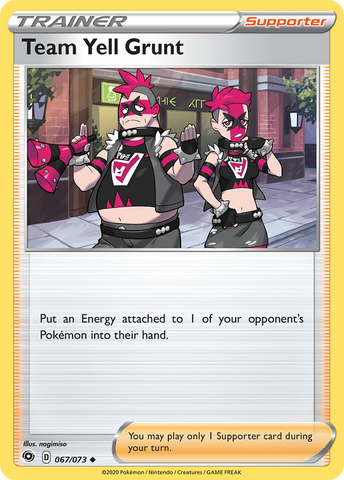 Team Yell Grunt (67/073) [Sword & Shield: Champion's Path] - Destination Retro