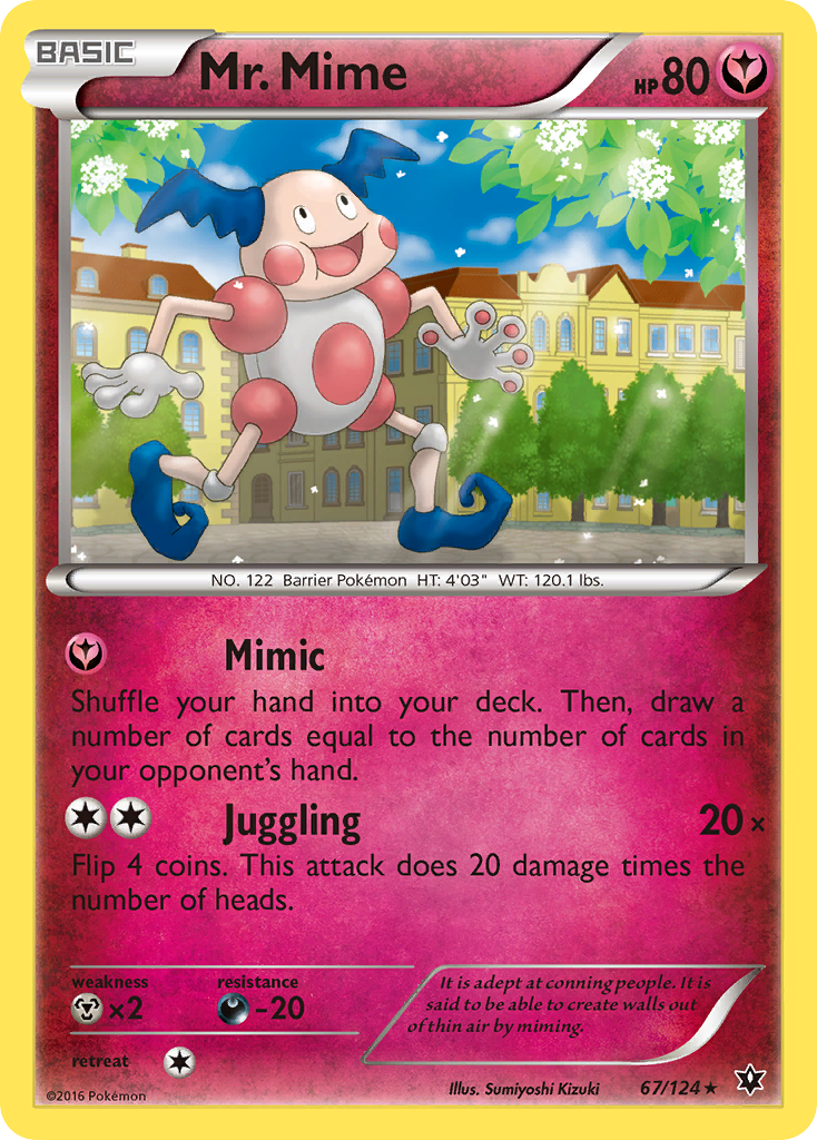 Mr. Mime (67/124) [XY: Fates Collide] - Destination Retro