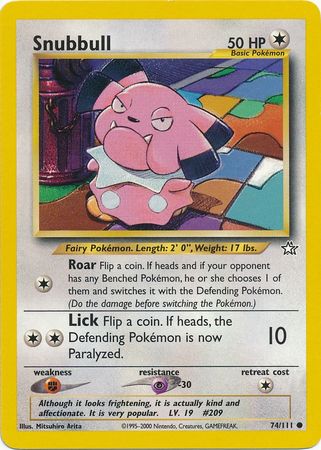 Snubbull (74/111) [Neo Genesis Unlimited] - Destination Retro