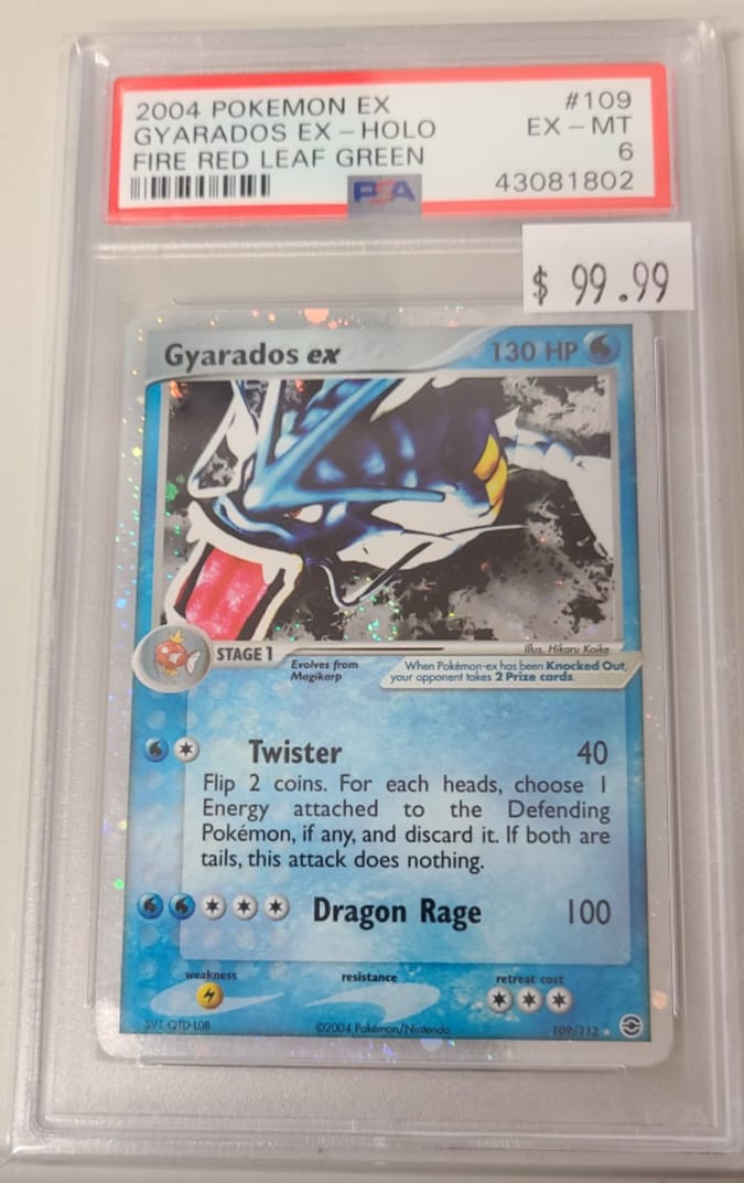 PSA - EX-MT 6 - GYARADOS EX-HOLO FIRE RED LEAF GREEN - POKEMON EX FIRE RED LEAF GREEN - Destination Retro