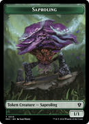 Saproling // Manifest Double-Sided Token [Murders at Karlov Manor Commander Tokens] - Destination Retro