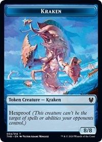 Kraken // Satyr Double-sided Token [Theros Beyond Death Tokens] - Destination Retro