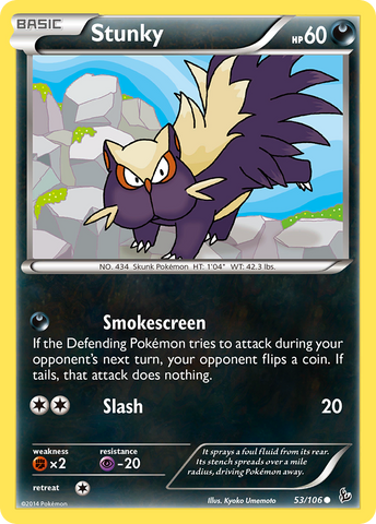 Stunky (53/106) [XY: Flashfire] - Destination Retro