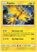Zapdos (24/68) [Sun & Moon: Hidden Fates] - Destination Retro