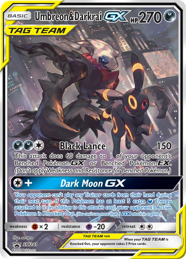 Umbreon & Darkrai GX (SM241) [Sun & Moon: Black Star Promos] - Destination Retro