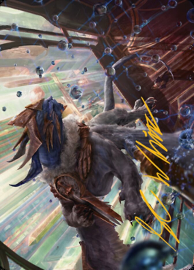 Change of Plans Art Card (Gold-Stamped Signature) [Streets of New Capenna Art Series] - Destination Retro
