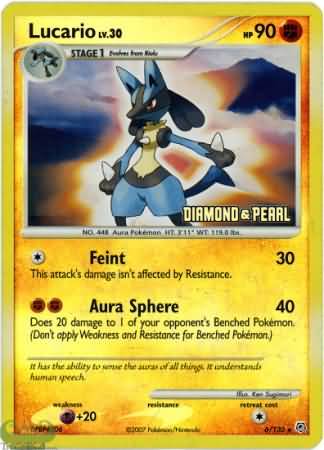Lucario (6/130) [Burger King Promos: 2008 Collection] - Destination Retro