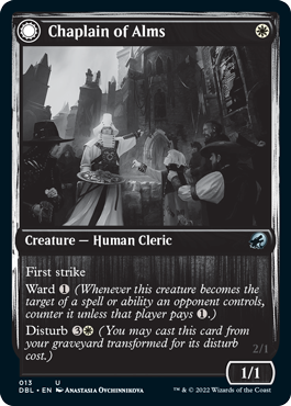 Chaplain of Alms // Chapel Shieldgeist [Innistrad: Double Feature] - Destination Retro
