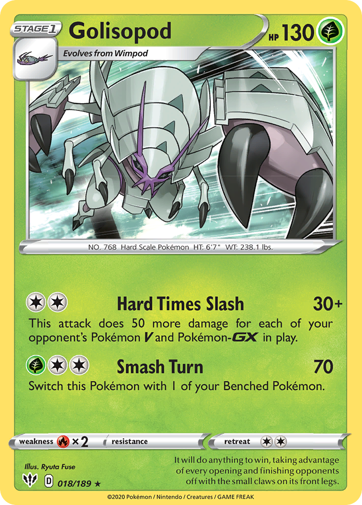 Golisopod (18/189) [Sword & Shield: Darkness Ablaze] - Destination Retro