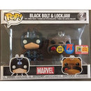 Black Bolt (Blue - Glow) & Lockjaw (Teleporting) (2-Pack) [SDCC] (Marvel) - Destination Retro