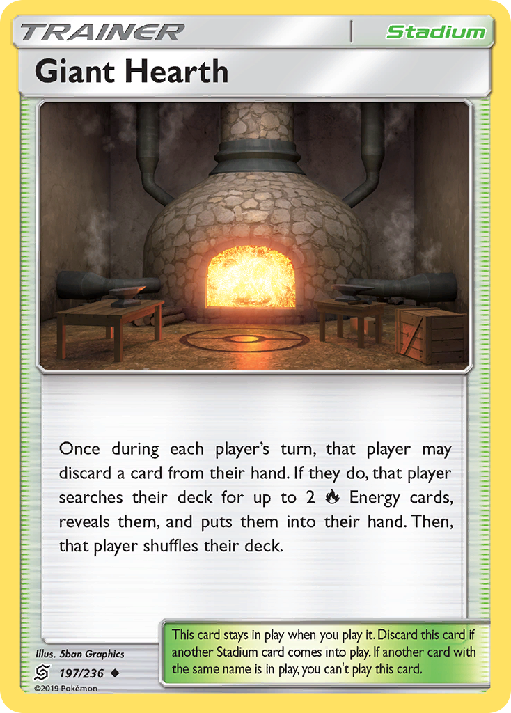 Giant Hearth (197/236) [Sun & Moon: Unified Minds] - Destination Retro