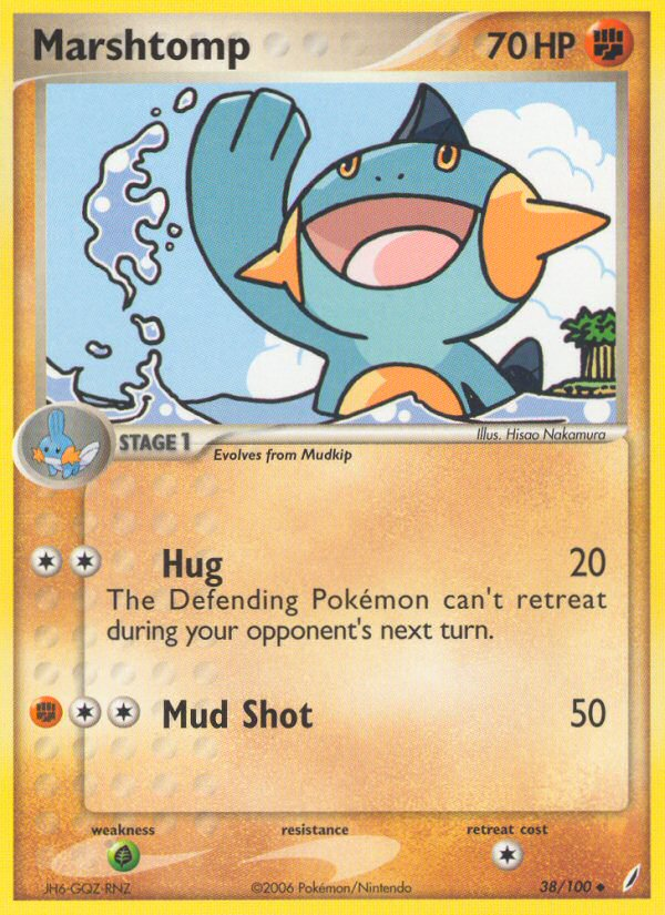 Marshtomp (38/100) [EX: Crystal Guardians] - Destination Retro